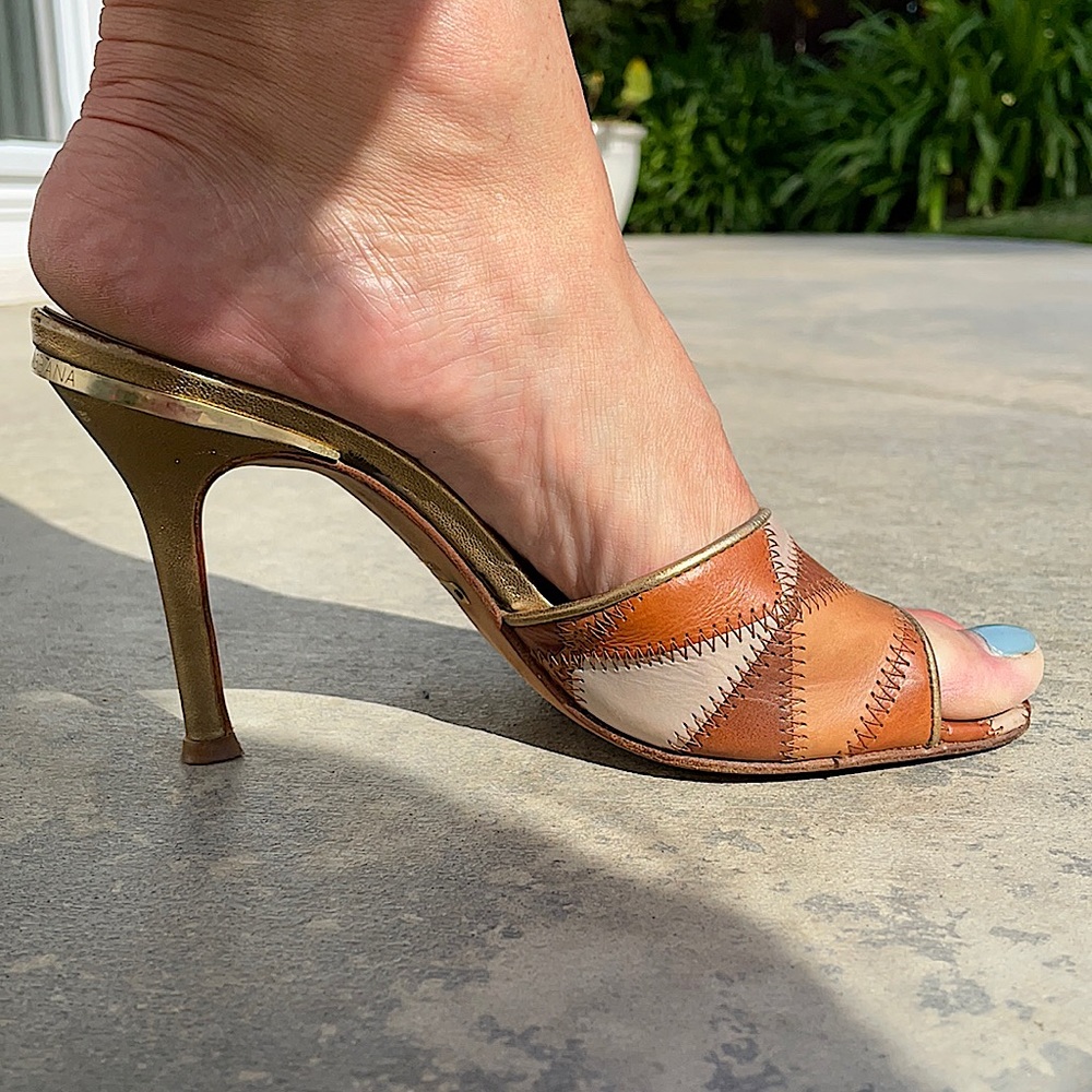 Dolce and Gabbana Patchwork Heels